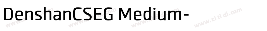 DenshanCSEG Medium字体转换